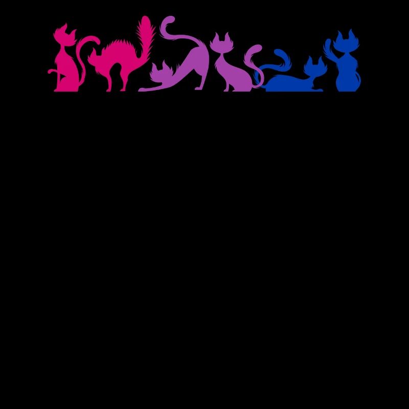 Bisexuell Pride Dehnende Katzen Bi Farben