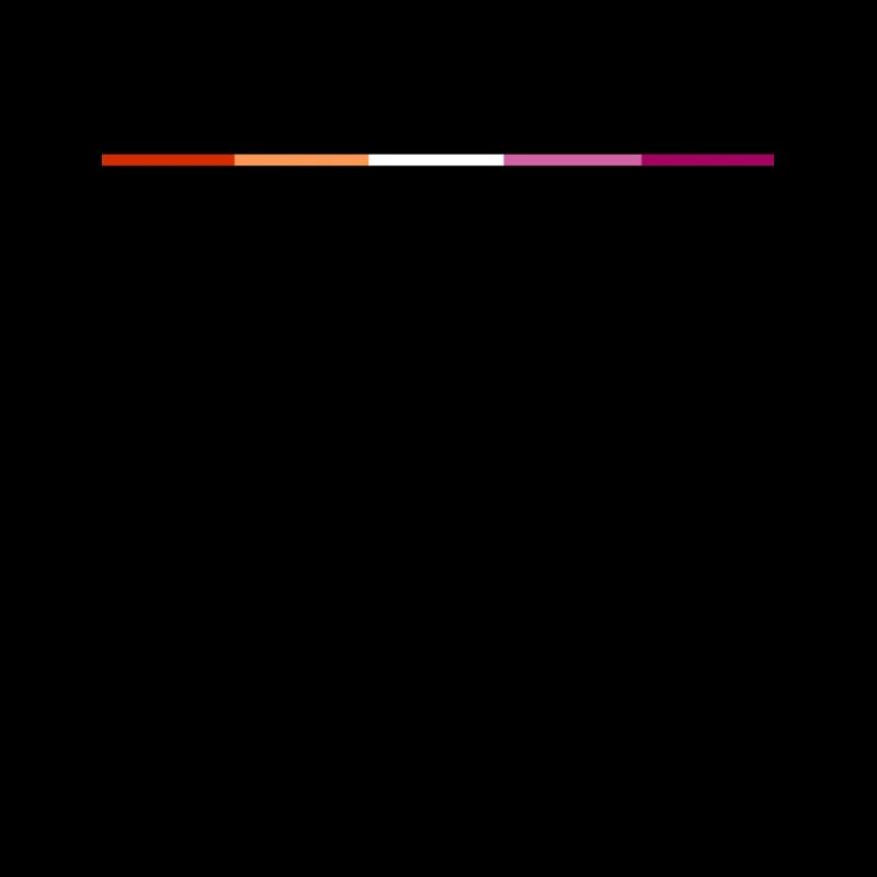 Drapeau de la fierté lesbienne minimaliste discret