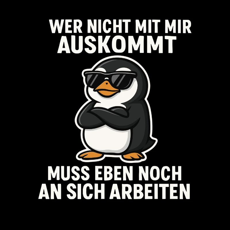 Cooler Pinguin-Spruch