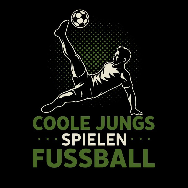 Coole Jungs spielen Fußball