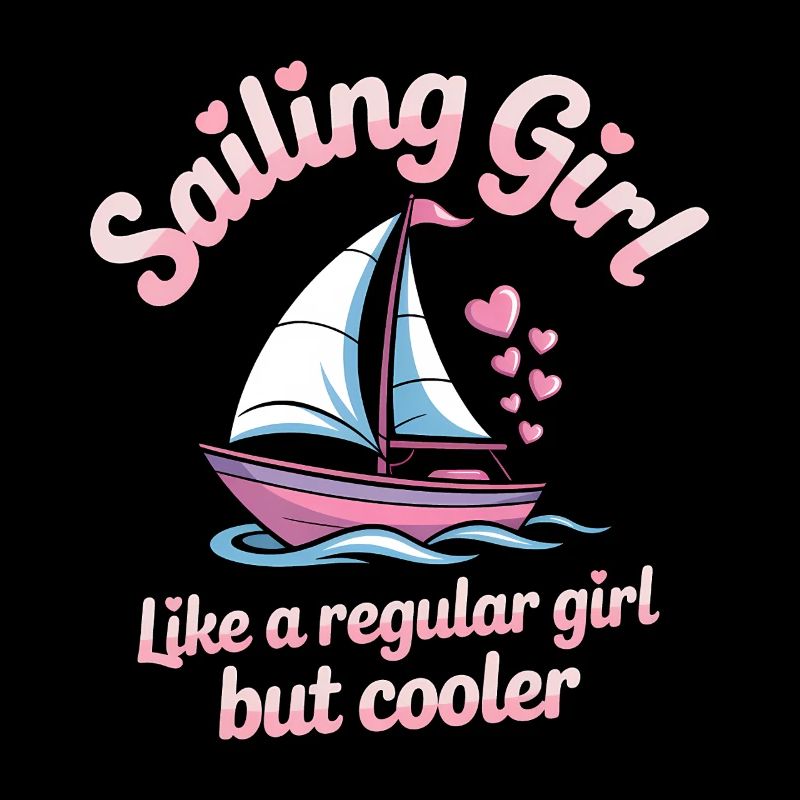 Sailing Saying Girl Sailor Sailing Gift