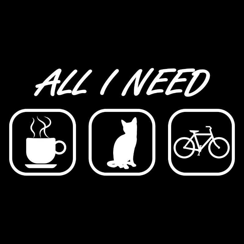 Chat vélo café