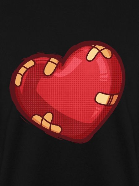 Heart with plaster