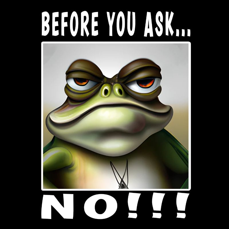 Before you ask no