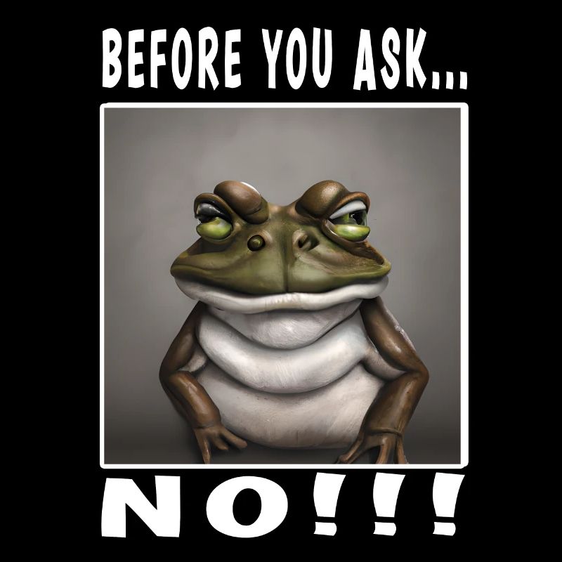 Before you ask no