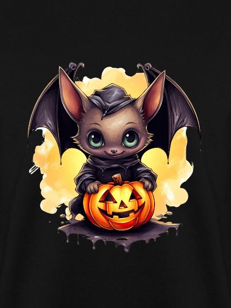 Halloween Pumpkin Bat