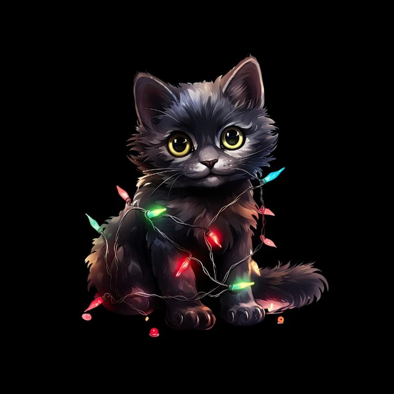 Lumières de Noël Cat Noël