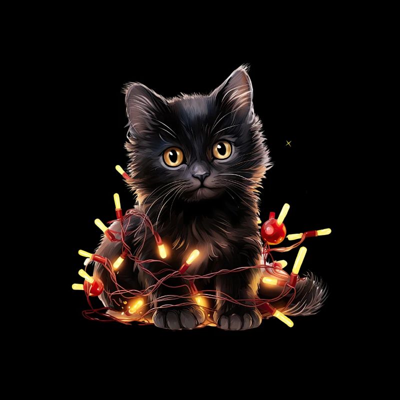 Lumières de Noël Cat Noël