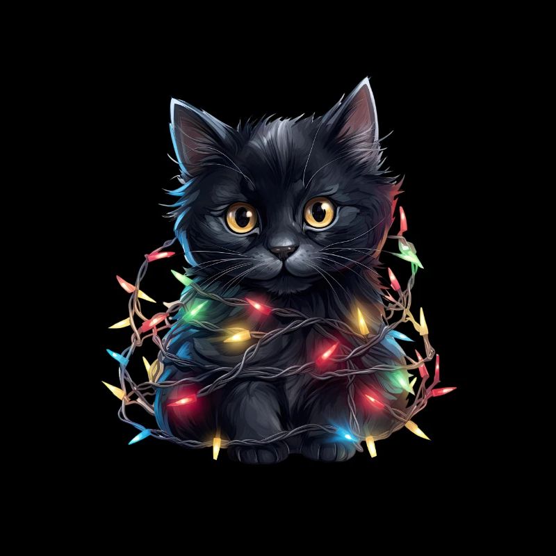 Lumières de Noël Cat Noël