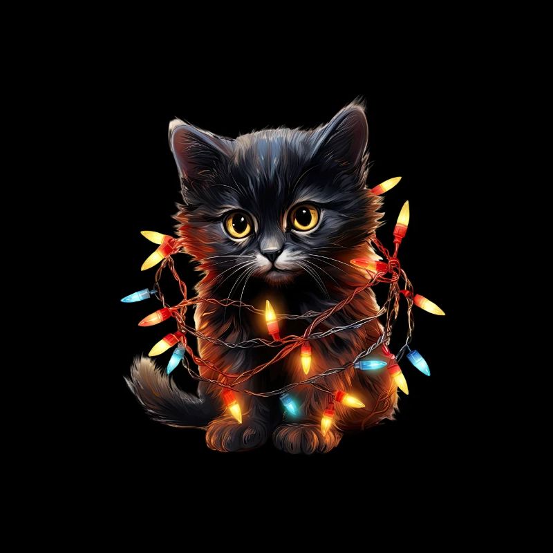 Lumières de Noël Cat Noël