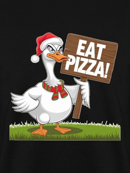 Weihnachtsgans Mit Pizza Wunsch