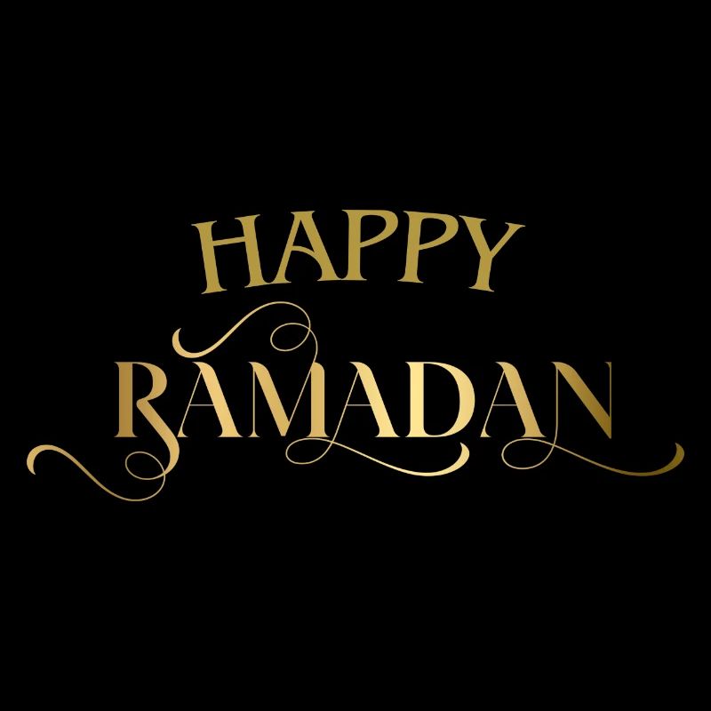 Happy Ramadan Golden