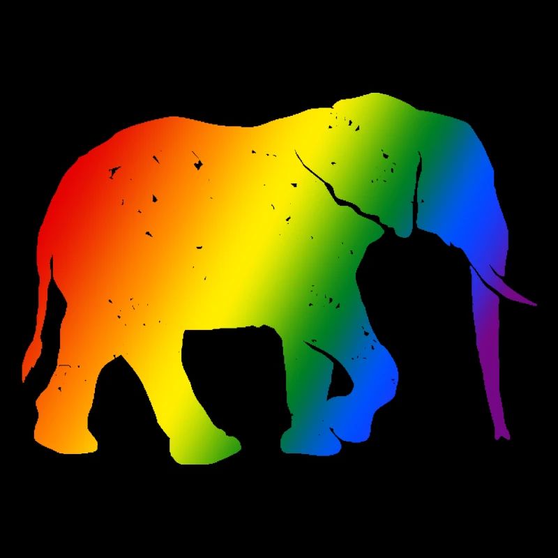 Elefant LGBT bunt LGBTQ