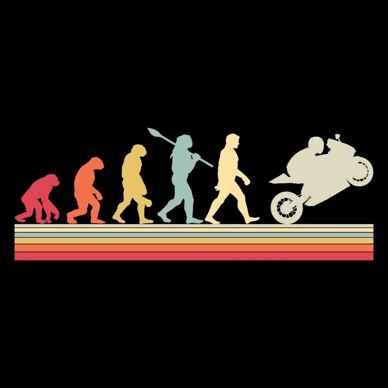 Motorcycle Evolution Vintage Superbike Biker