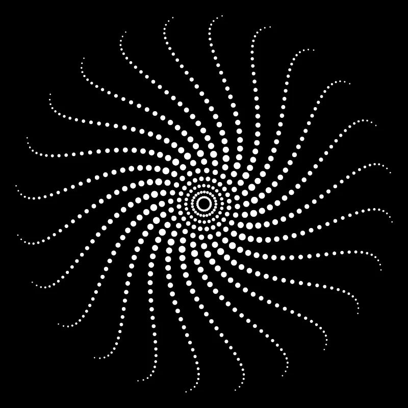 Spirale, weiß, psychedelisch, Trance,