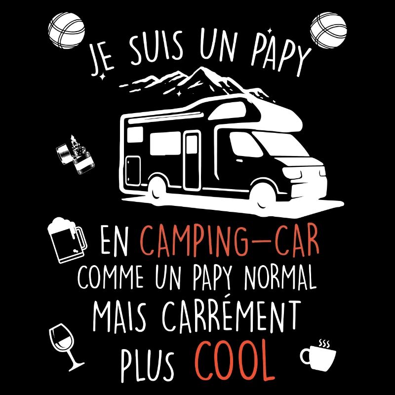 Papy cool en camping-car
