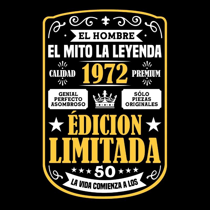 50 cumpleaños 1972 año de nacimiento edición