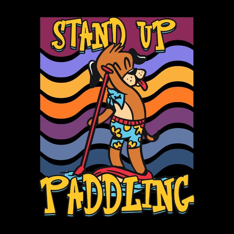 Stand Up Paddling Design for a Paddle Surfer