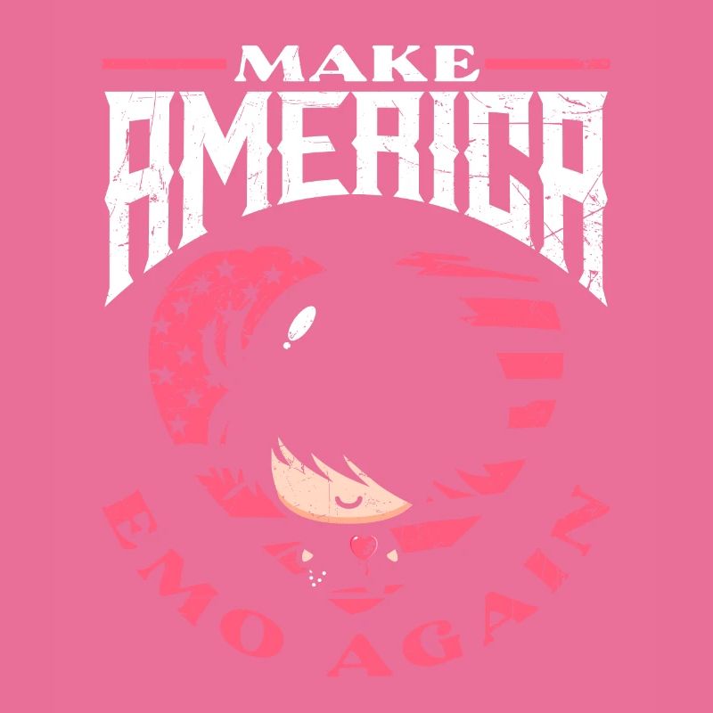 Emoticon Make America Emo Again Emocore Aesthetic