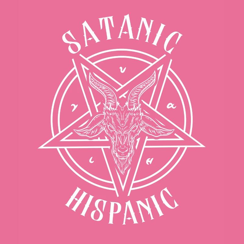 Satanic Hispanic - Baphomet Goat Head Occult