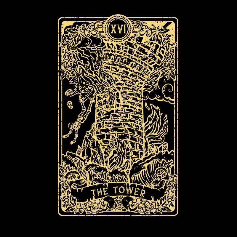 The Tower I Goth Tarot Card I Fortune Teller