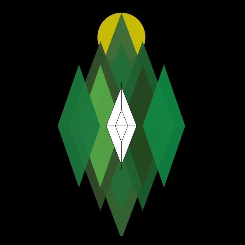 Tente devant les arbres