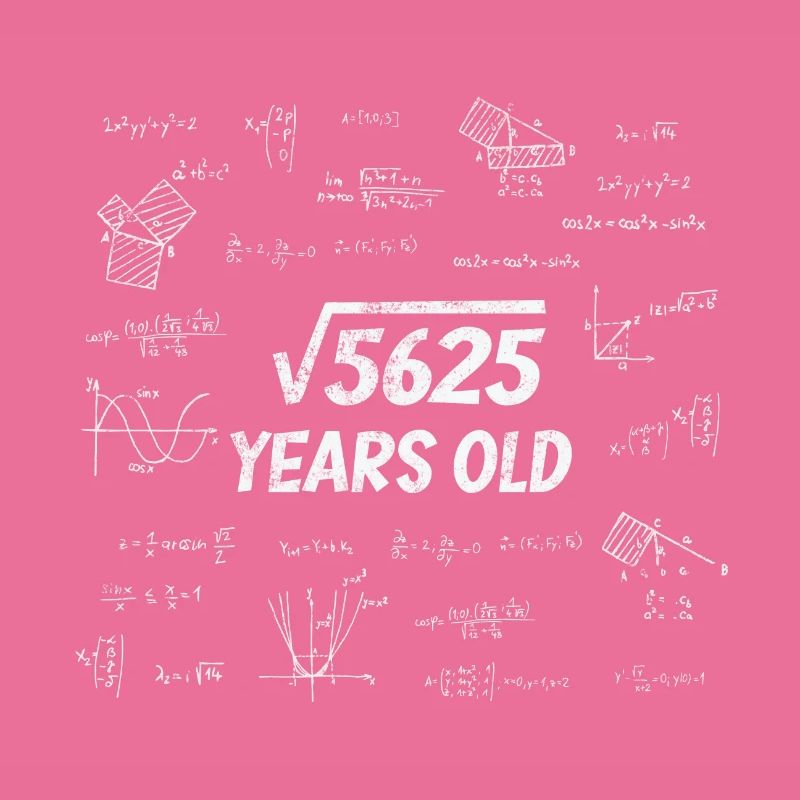 Square root from 5625 - 75th birthday math nerd