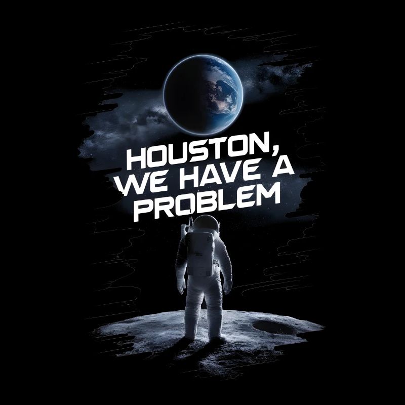 Houston we have a problem Astronaut Spaceman