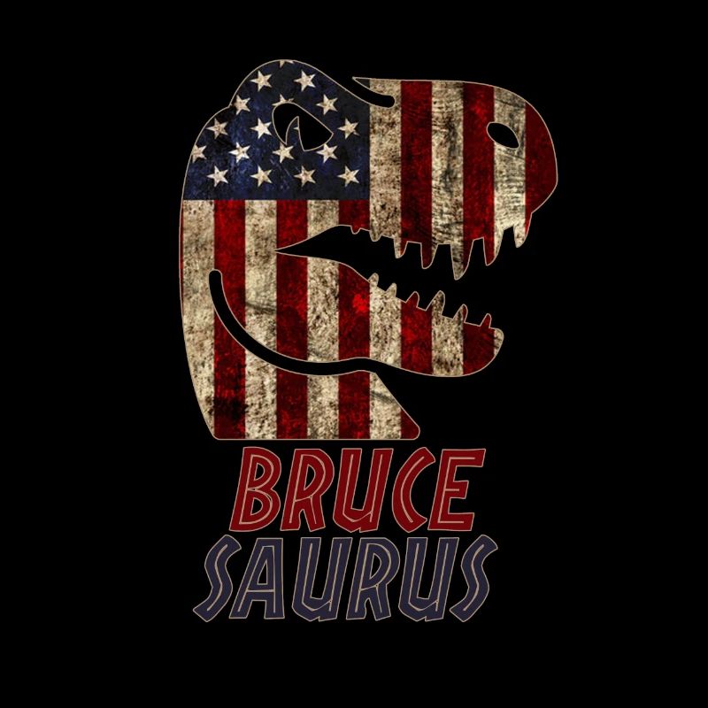 Patriotic Bruce Dinosaur Brucesaurus