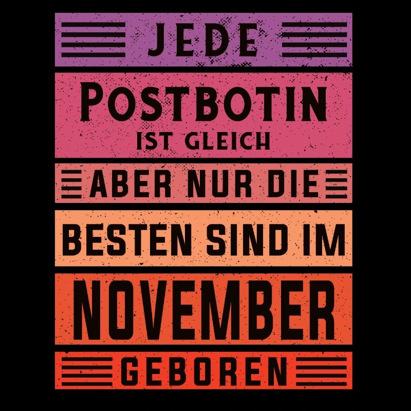 Briefbote Geburtstag November geboren Postbotin