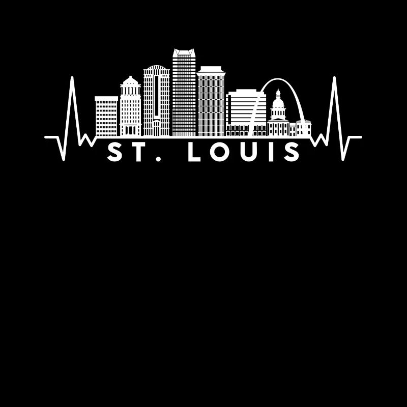 Herzschlag Skyline USA St. Louis