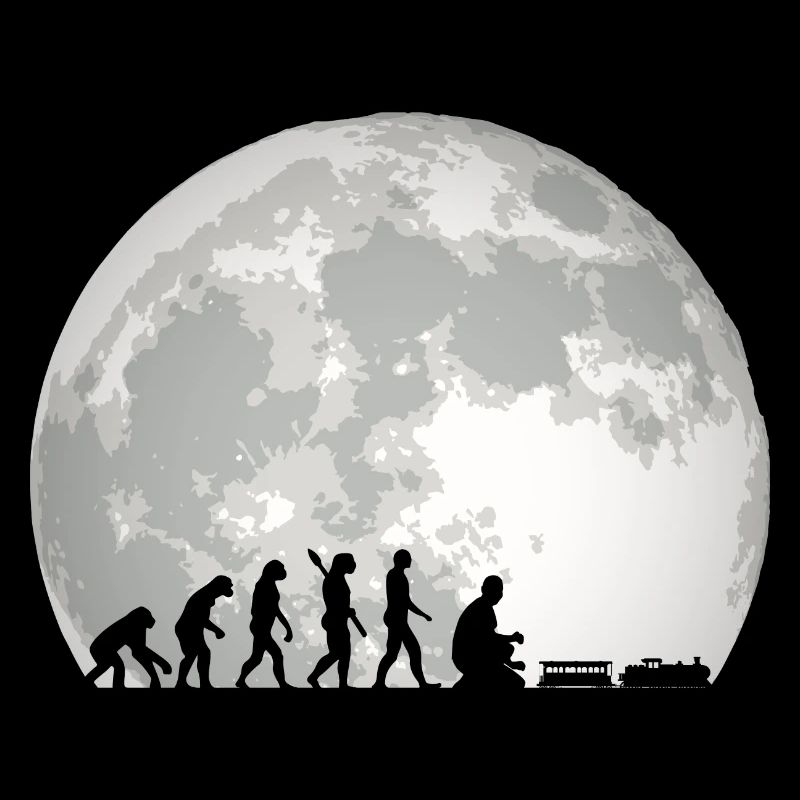 Evolution of Human Train Model Railway