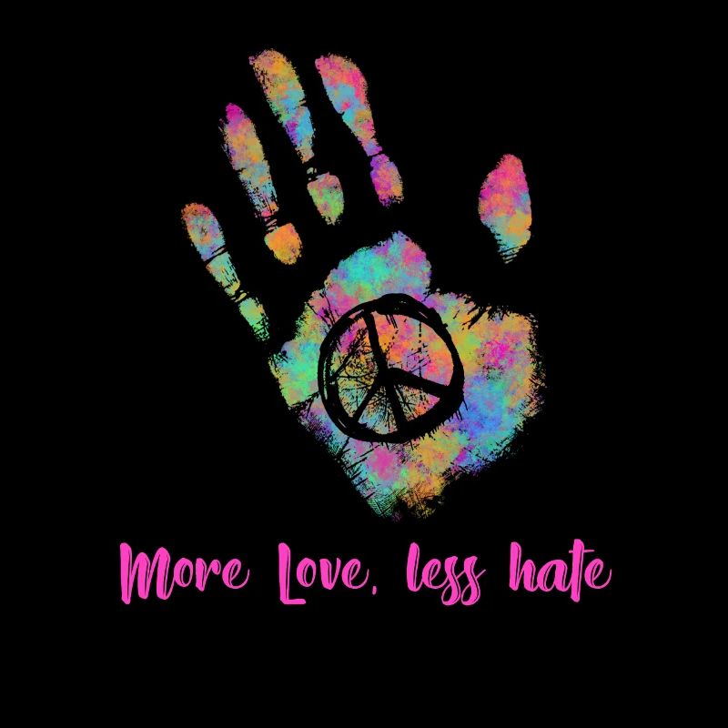 More Love Less Hate Hippie
