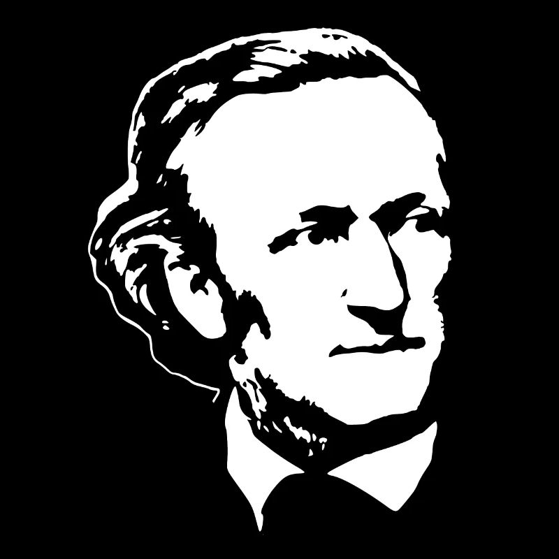 Richard Wagner White On Black