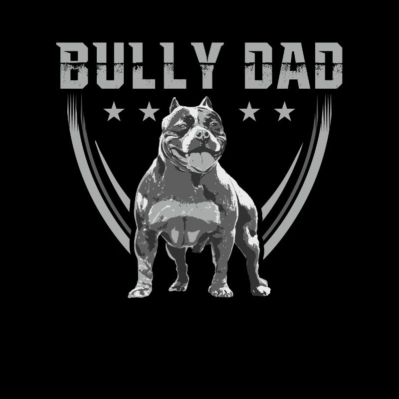Bully Dad American Bully Hundebesitzer Geschenk