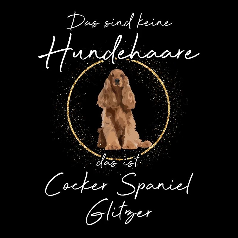 Das ist Cocker Spaniel Glitzer Hund
