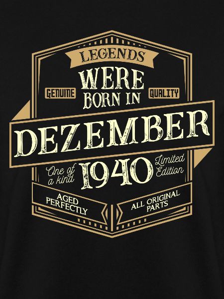 December 1940 Birthday man