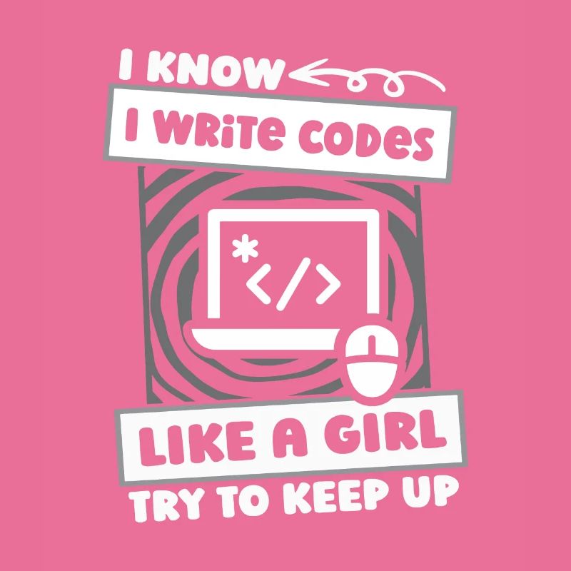 Développeur Coder Programmeur Girl