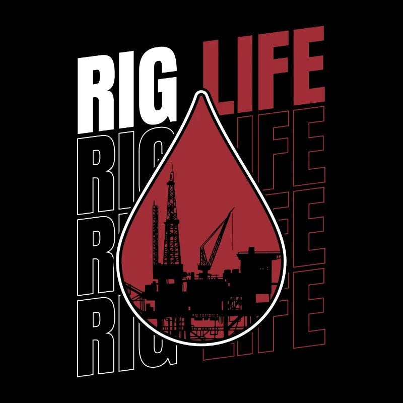 Ölfeld Bohrinsel Anlage Rig Life