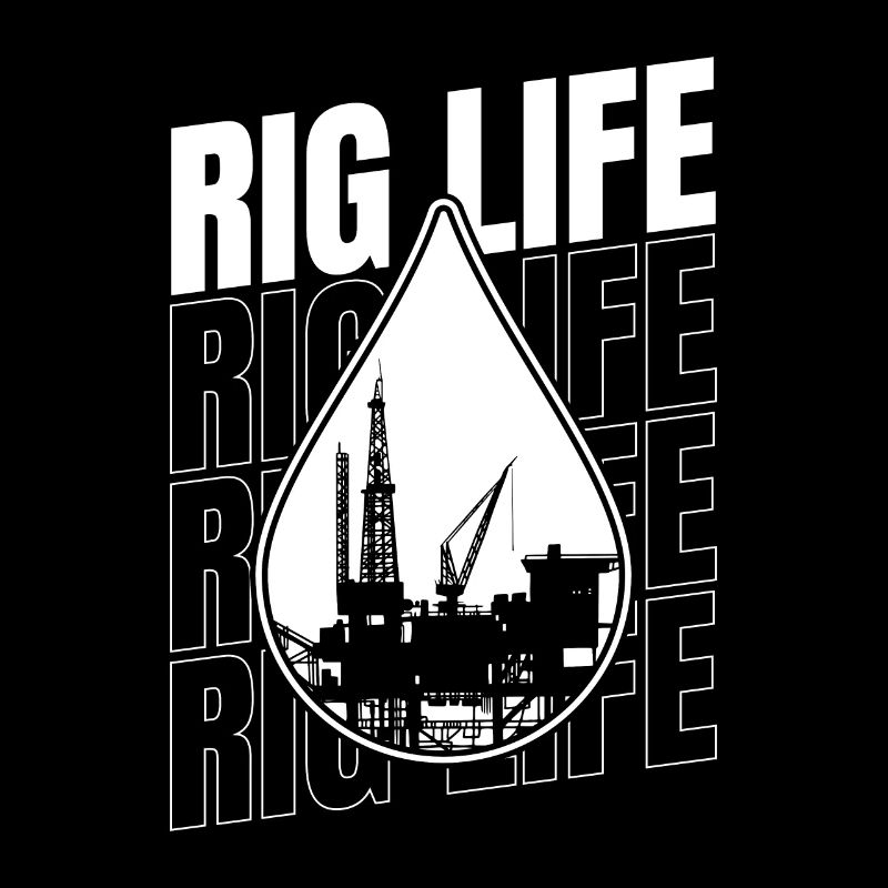 Ölfeld Bohrinsel Rig Life