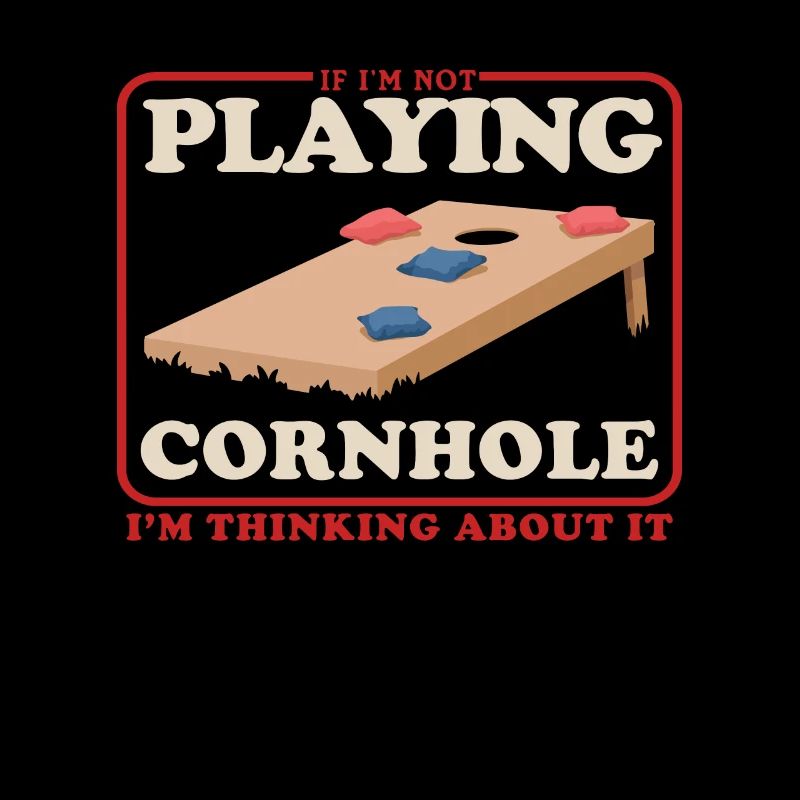 Cornhole Spieler Sackloch Bean Bag Geschenk