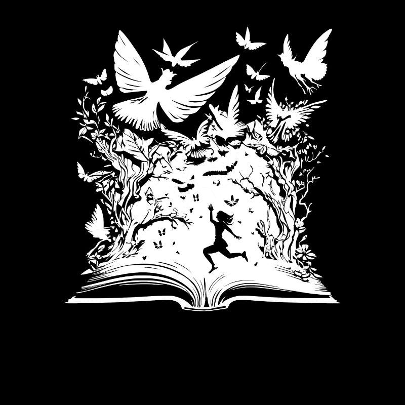 Buch Leseratte Bücherwurm Vögel
