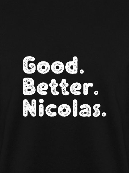 Good better Nicolas