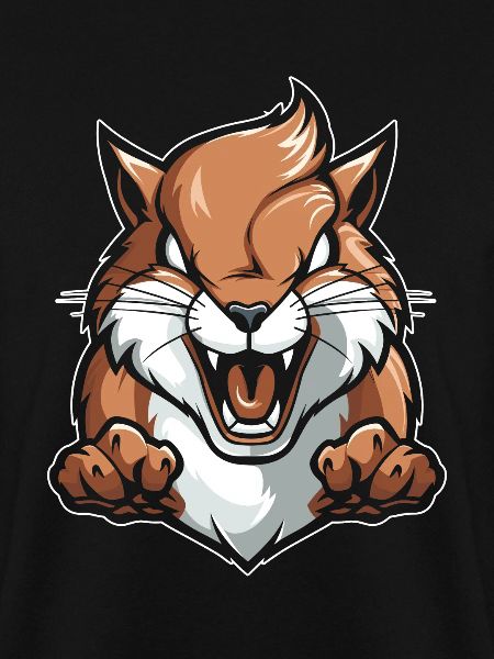Eichhörnchen Wütend