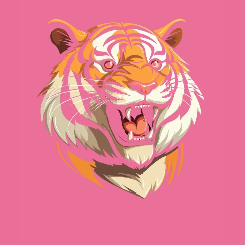 Tiger Lächelnd