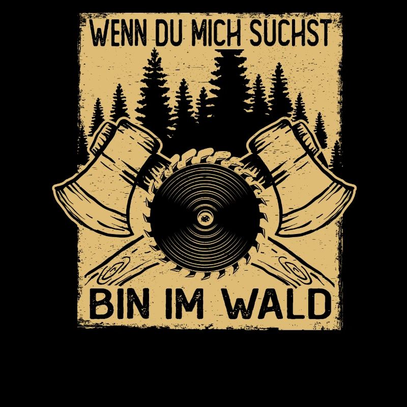 Holzhacker Bin im Wald