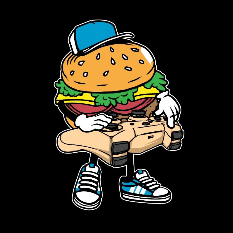 Gamer Gaming Burger Gaming Controller