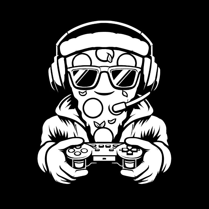 Gamer Gaming Pizza Gaming Controller
