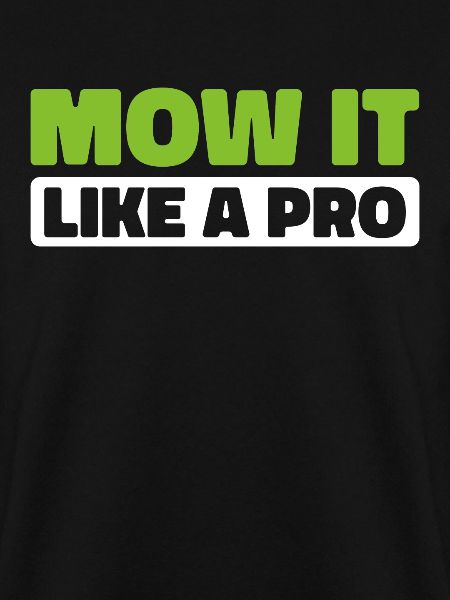 Lawn mower mowing
