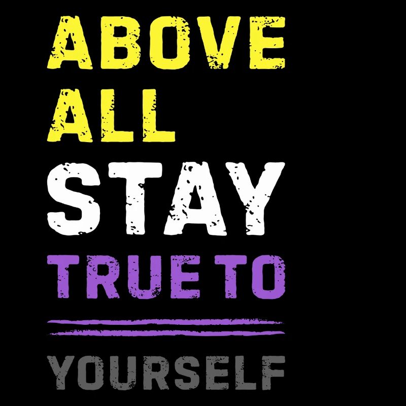 Nonbinary Pride Statement Non Binary Enby LGBTQ